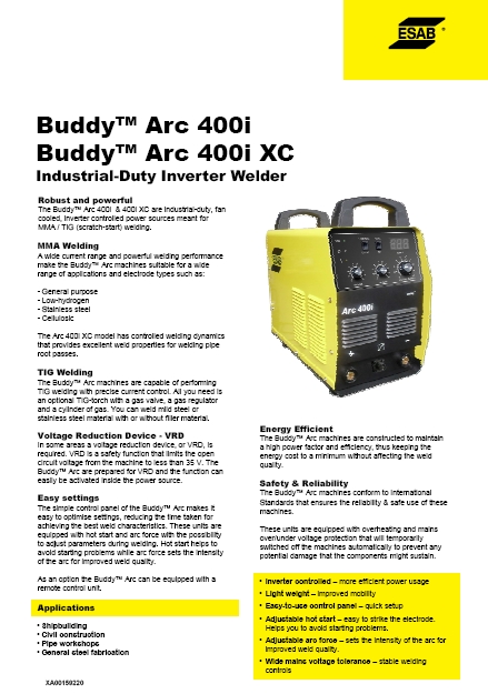 Buddy Arc 400i / 400i XC